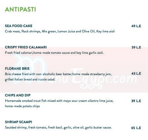 Oliveto menu prices